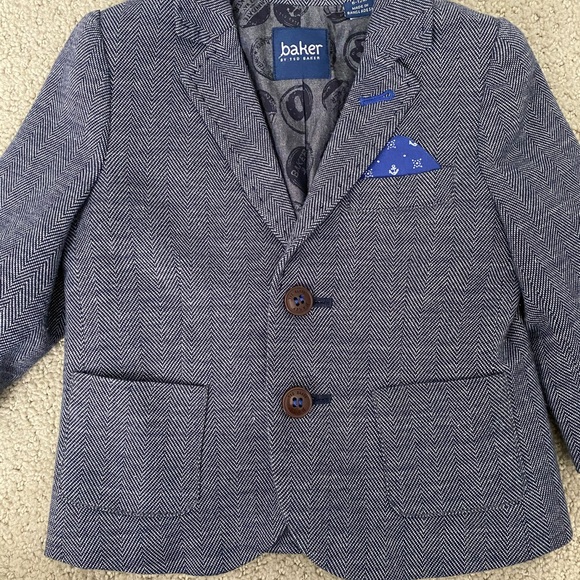 Baker by Ted Baker 6-12 month herringbone blazer - Picture 3 of 8